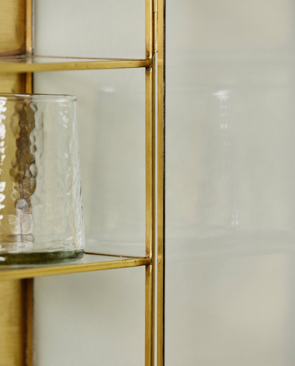 ADA vægskab i jern, M, 50x35 - guld finish - naordal.com
