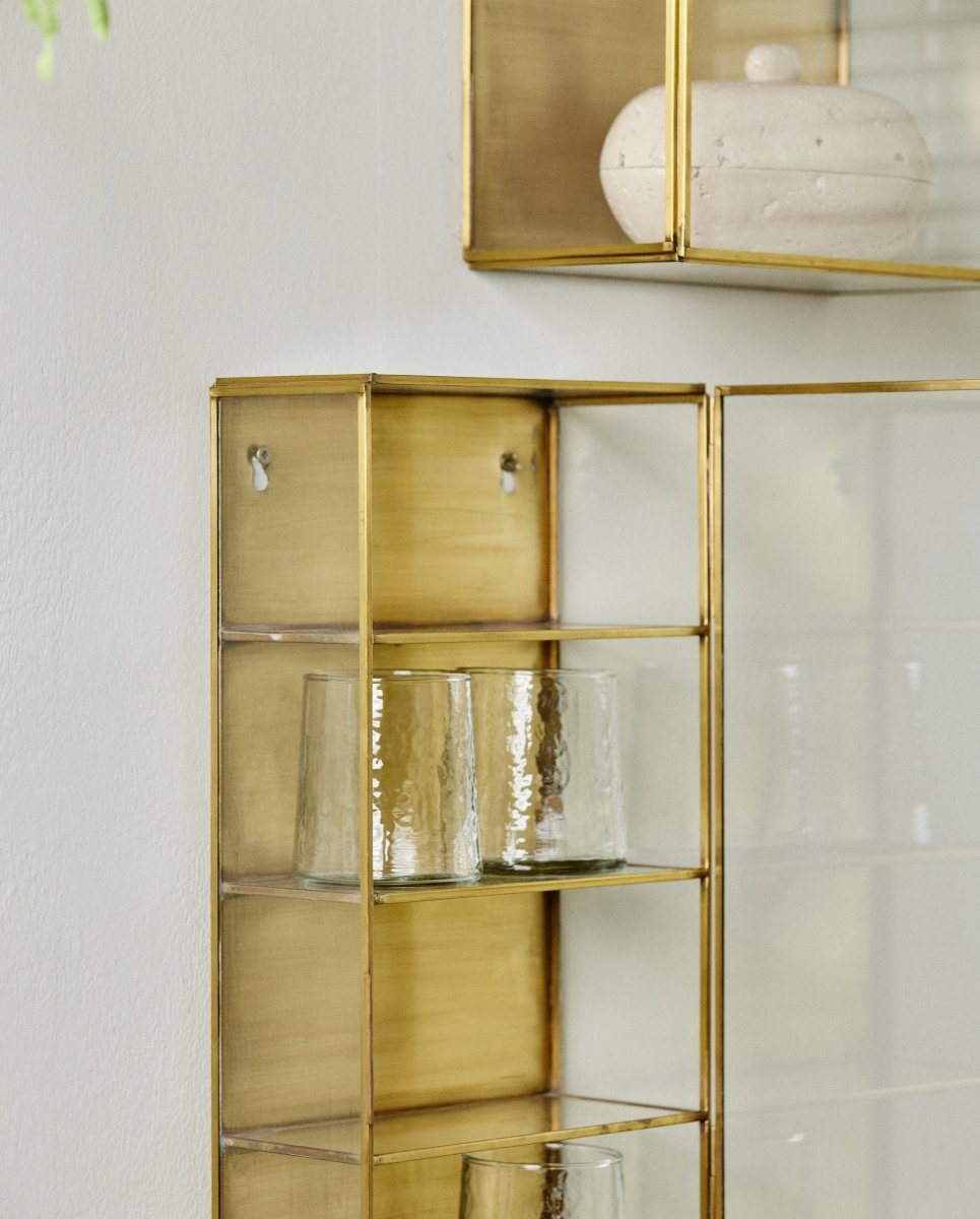 ADA vægskab i jern, S, 40x20 - guld finish - naordal.com