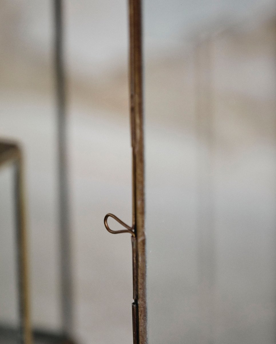 ANTIQUE lanterne i jern - h27 cm - guld finish - naordal.com