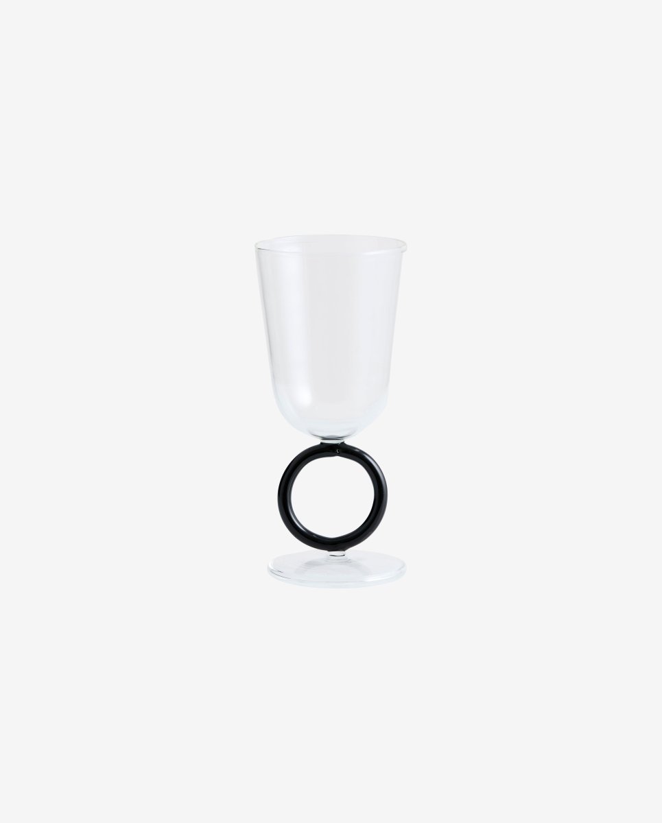 APIUM vinglas - klar/sort - naordal.com