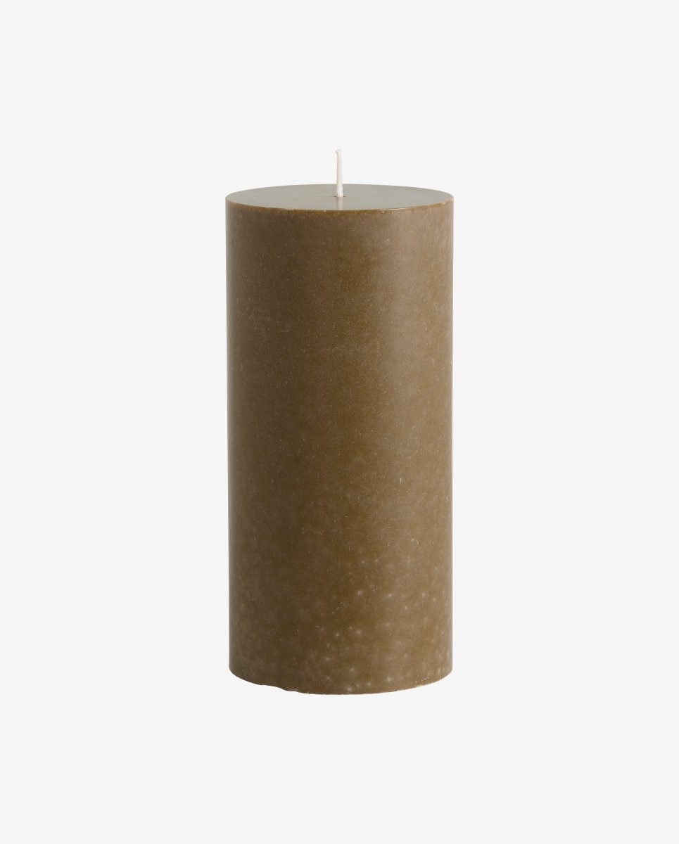 CANDLE, bloklys, 9,6x20cm, grøn - naordal.com