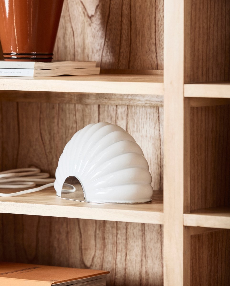 CHIA lampe m. krom finish - hvid - naordal.com
