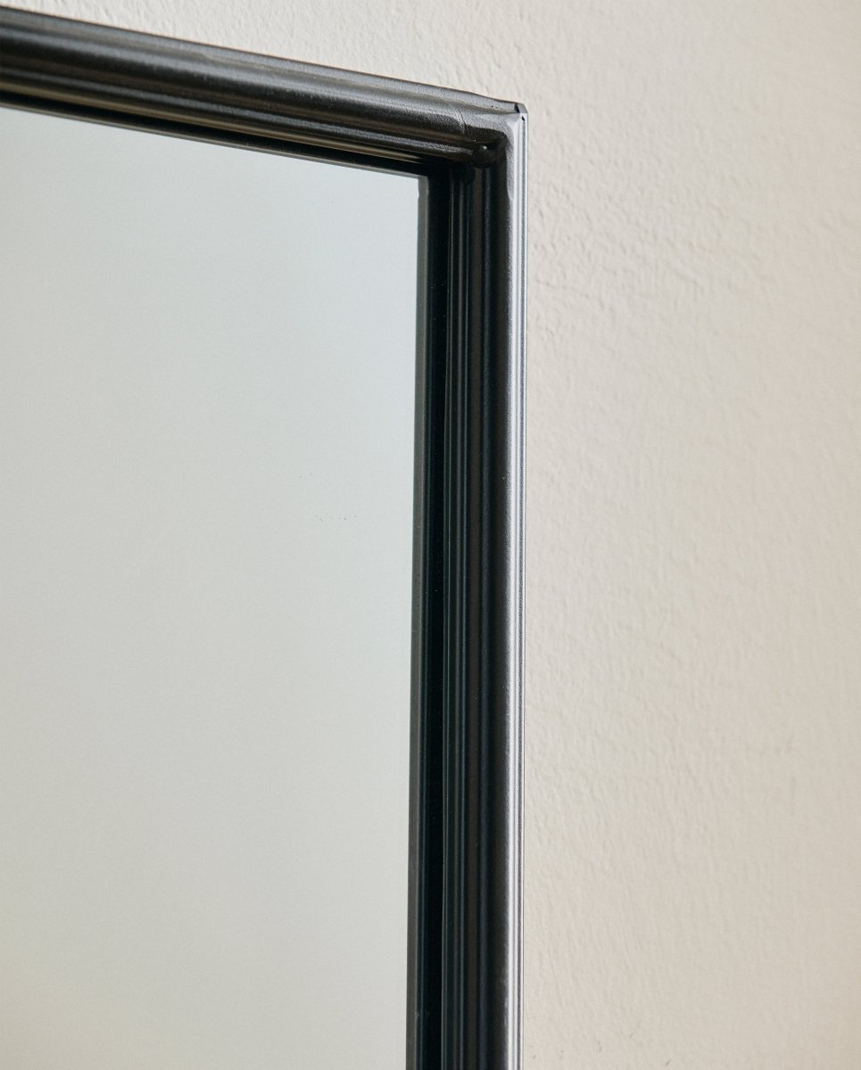 DOWNTOWN spejl med jernramme - h150 cm - sort - naordal.com