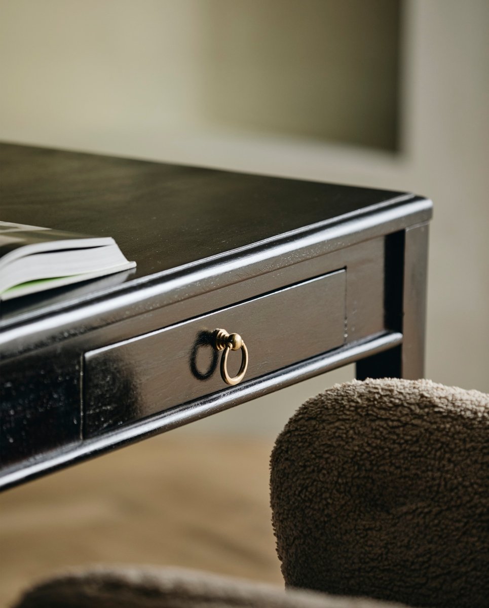 EMS desk w/2 drawers, S - black - naordal.com