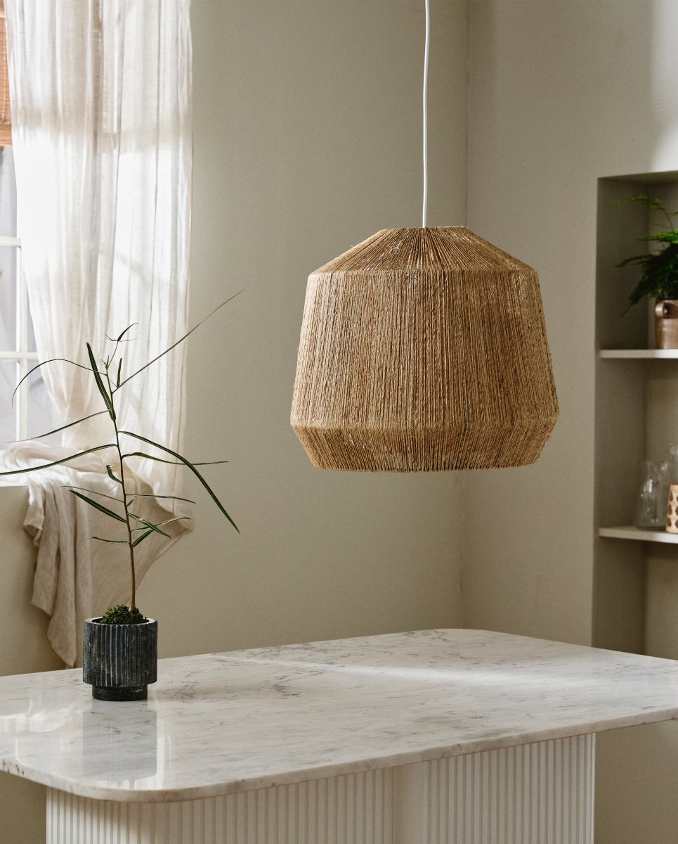 JUTE lampeskærm - ø50 cm - natur - naordal.com