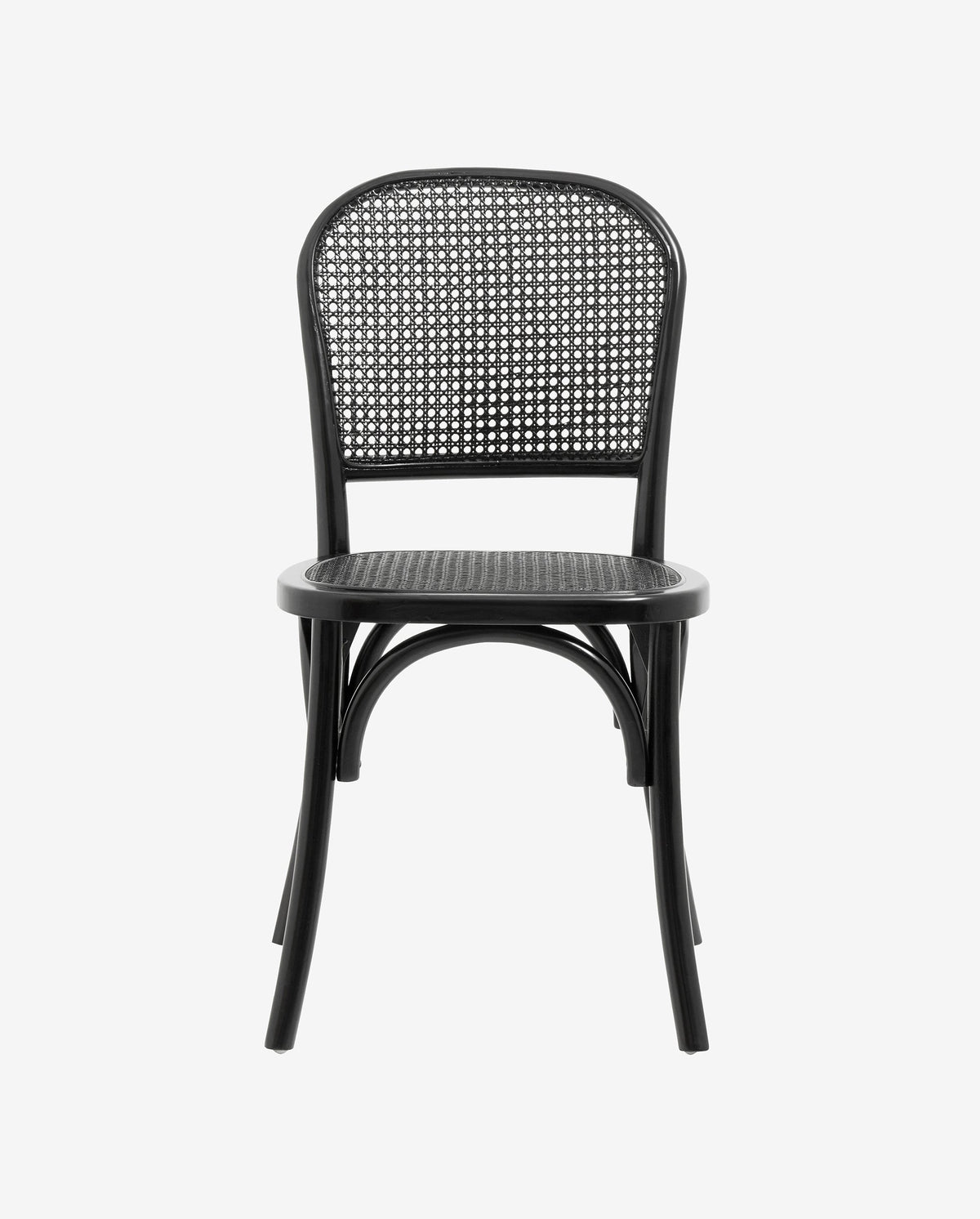WICKY spisebordsstol med flet - sort