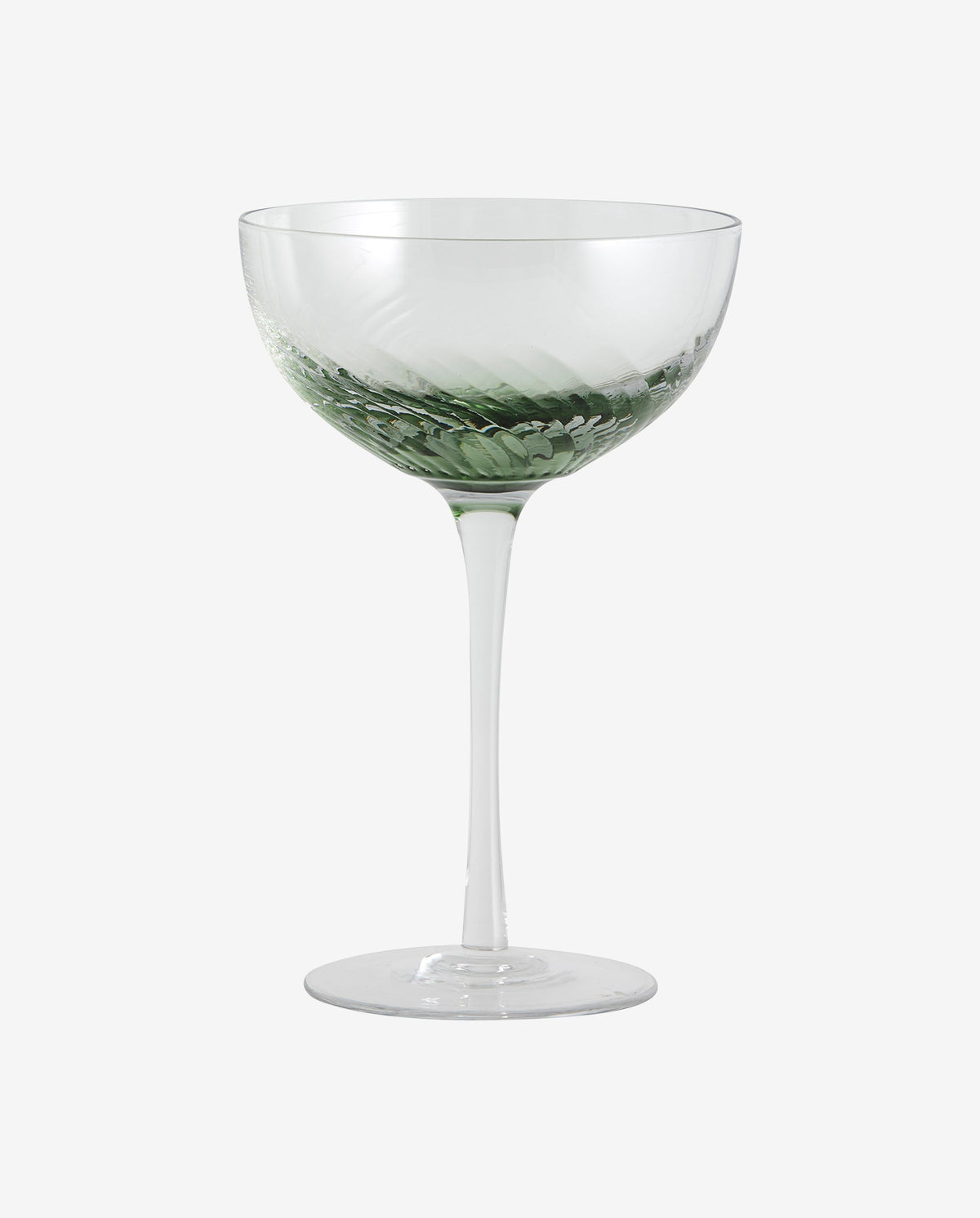 GARO cocktailglas - h18 cm - klar glas/grøn