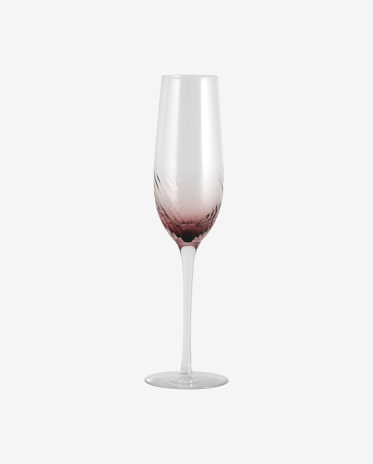 GARO champagneglas - h27,5 cm - klar glas/lilla