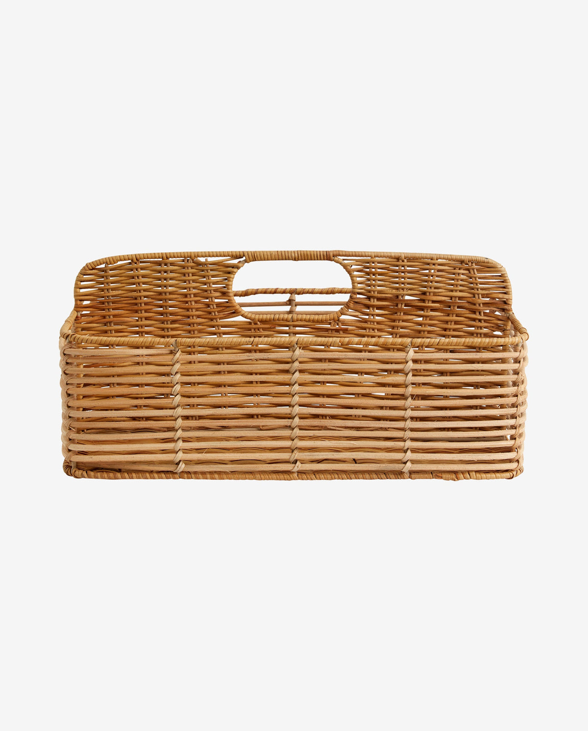 ZADAR fletkurv i rattan - 23x36 cm - natur