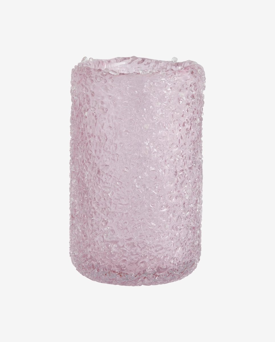 CLYDE glasvase - h19,5 cm - lyserød - naordal.com