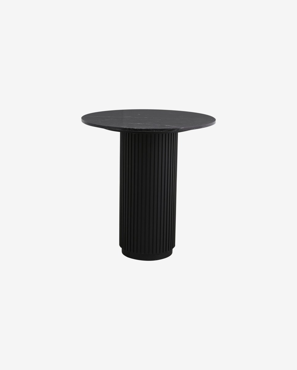 ERIE cafebord i træ og marmor - sort - naordal.com
