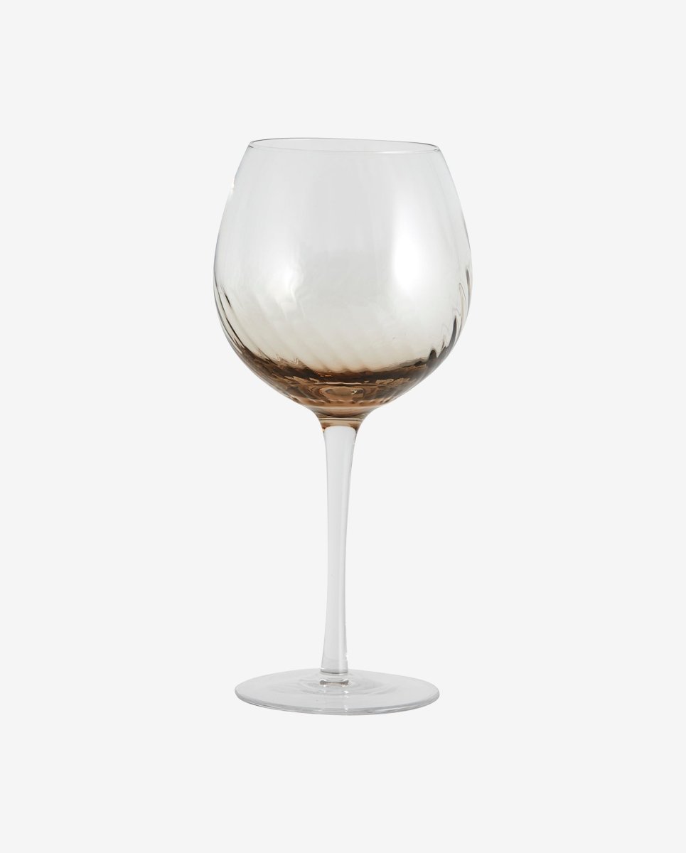 GARO vinglas - h23 cm - klar glas/brun - naordal.com