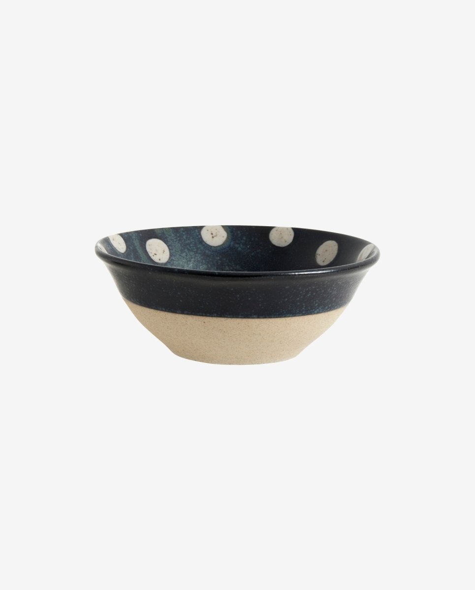 GRAINY skål i keramik - ø15 cm - mørkeblå/sand - naordal.com