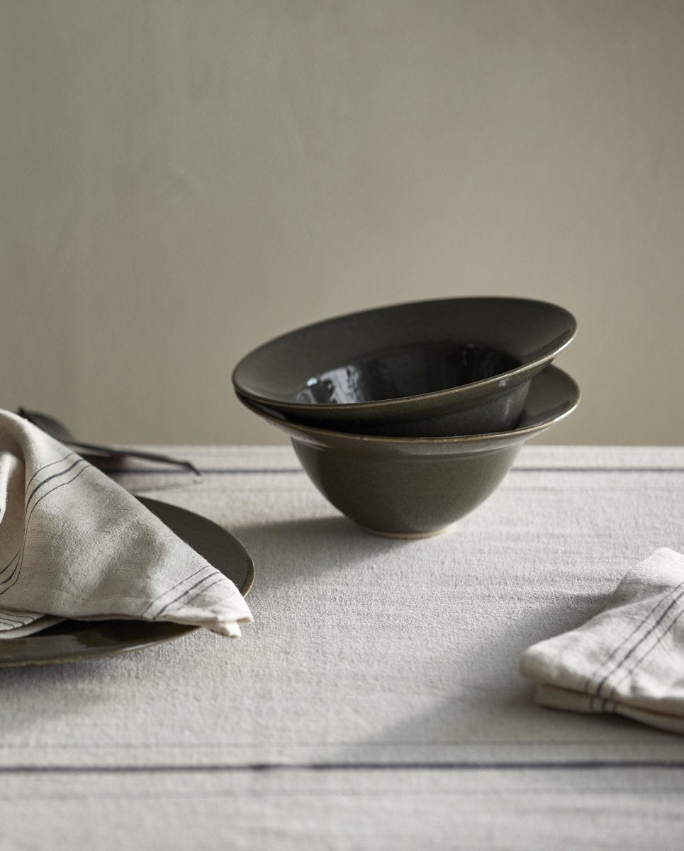 GRAWA suppetallerken - ø18 cm - mørk grøn - naordal.com