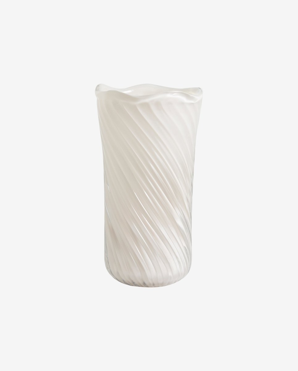 HELLE vase, glas - råhvid - naordal.com