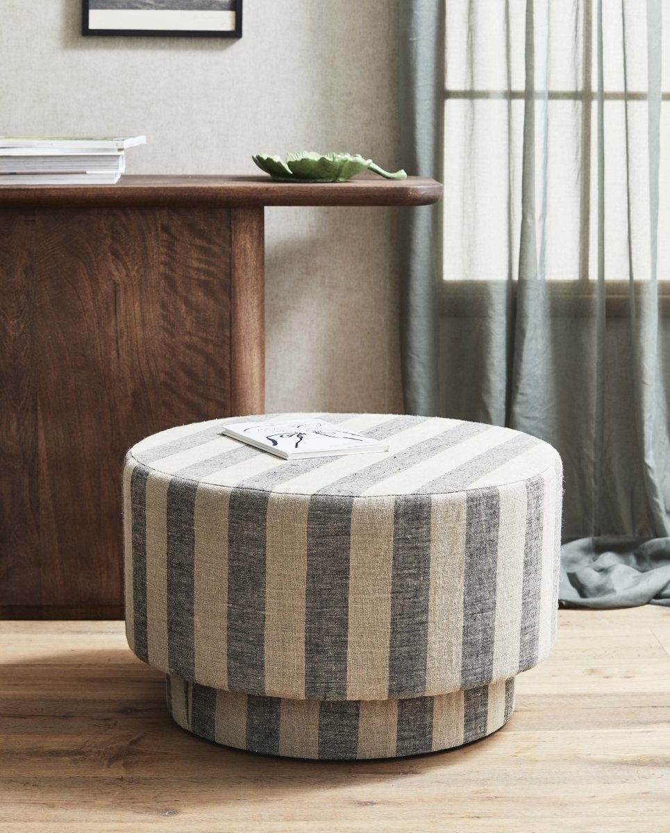 LADOGA puf - beige/grå - naordal.com