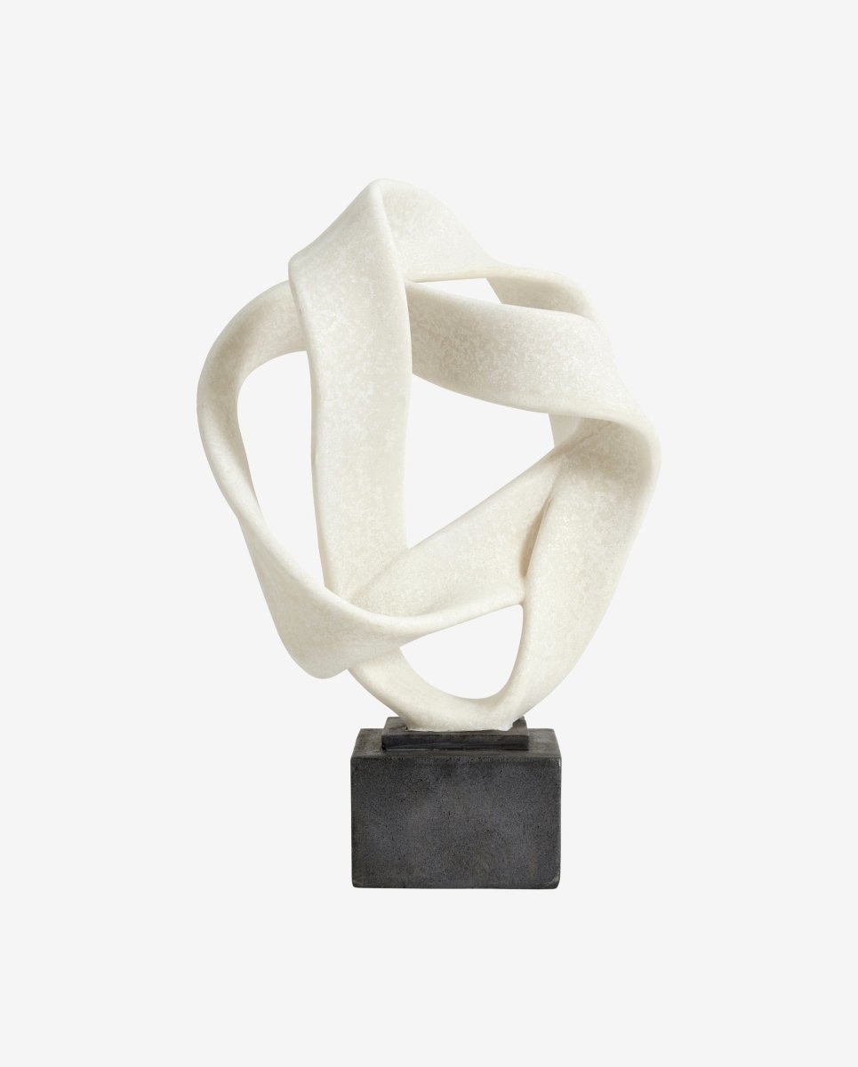 ROSALA skulptur til dekoration - h43 cm - sort/hvid - naordal.com