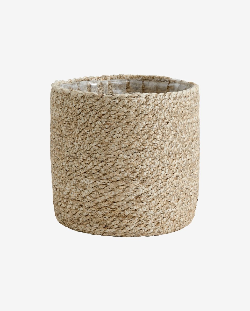 Urtepotte i jute - ø18 cm - natur - naordal.com
