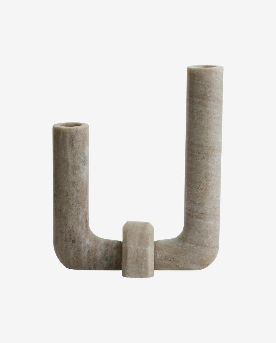 VACA lysestage i marmor - brun - naordal.com
