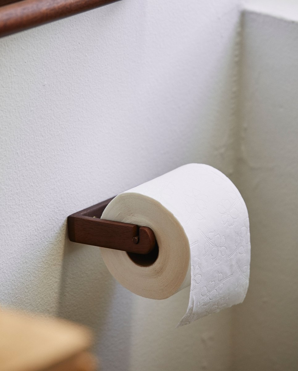 ZATON toiletrulleholder, træ - natur - naordal.com
