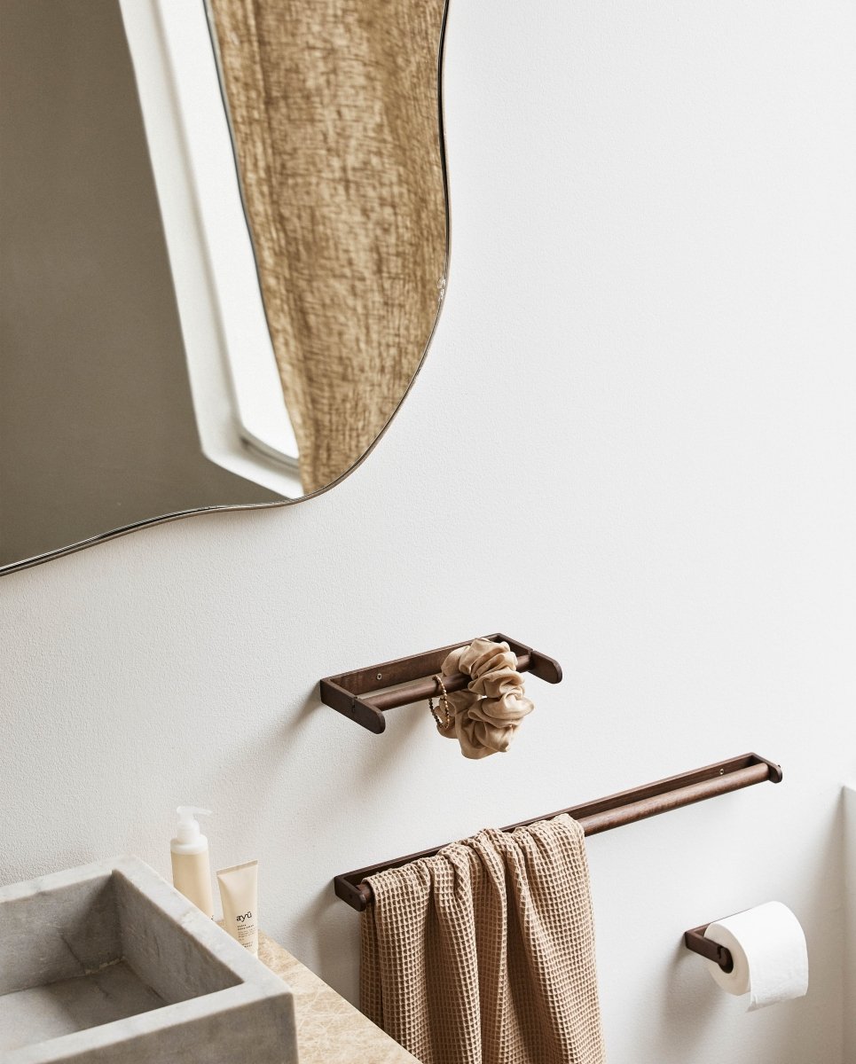 ZATON toiletrulleholder, træ - natur - naordal.com
