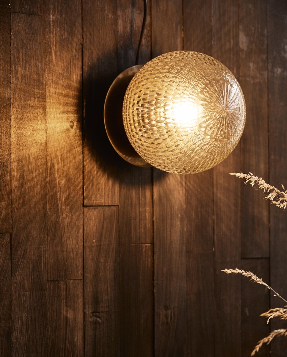 ZEUS væglampe / udendørslampe - ø21,5 cm - messing - naordal.com