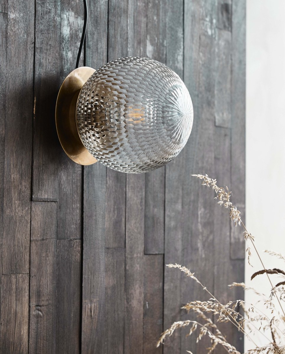 ZEUS væglampe / udendørslampe - ø21,5 cm - messing - naordal.com
