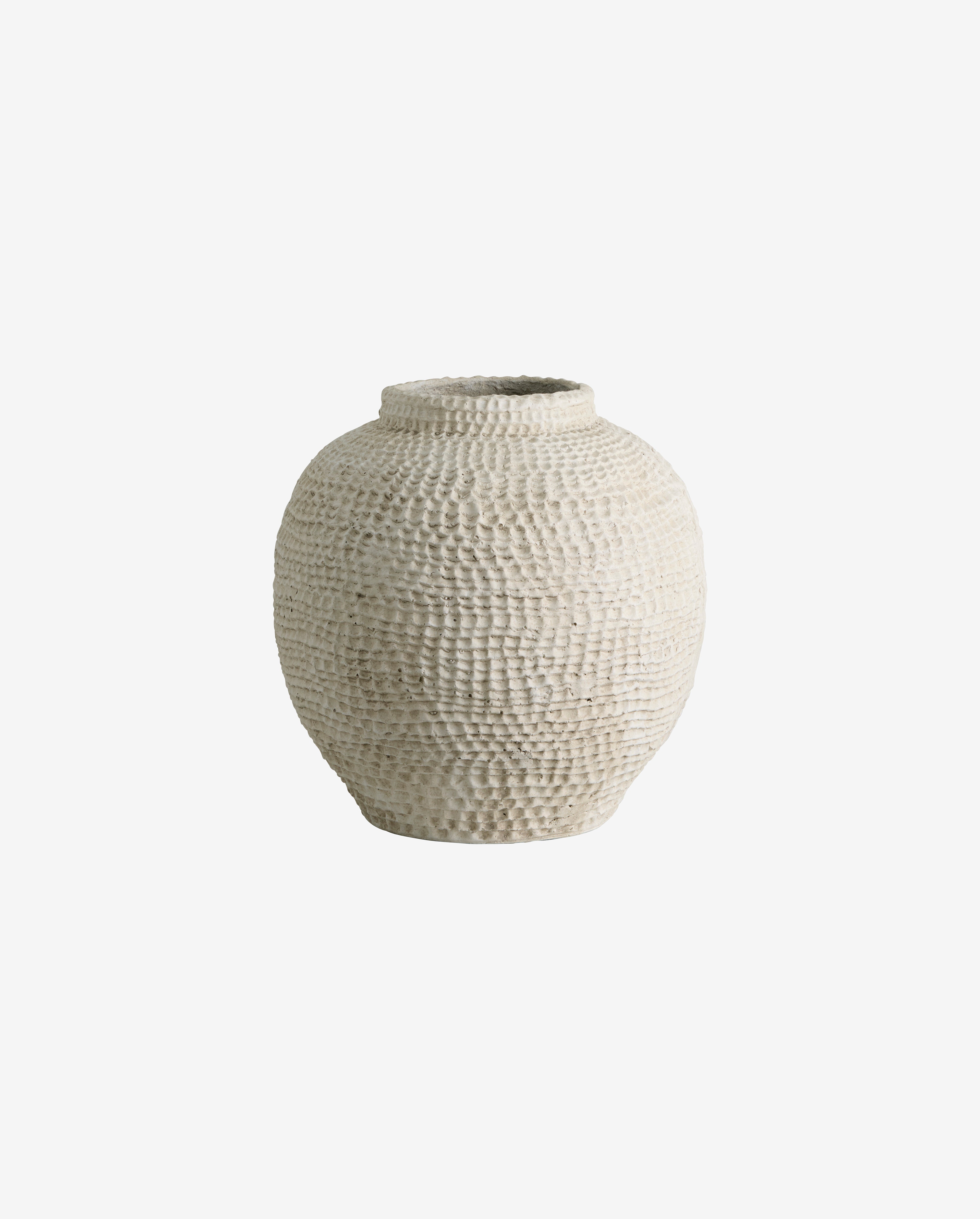 RUPA krukke i cement - Hvid