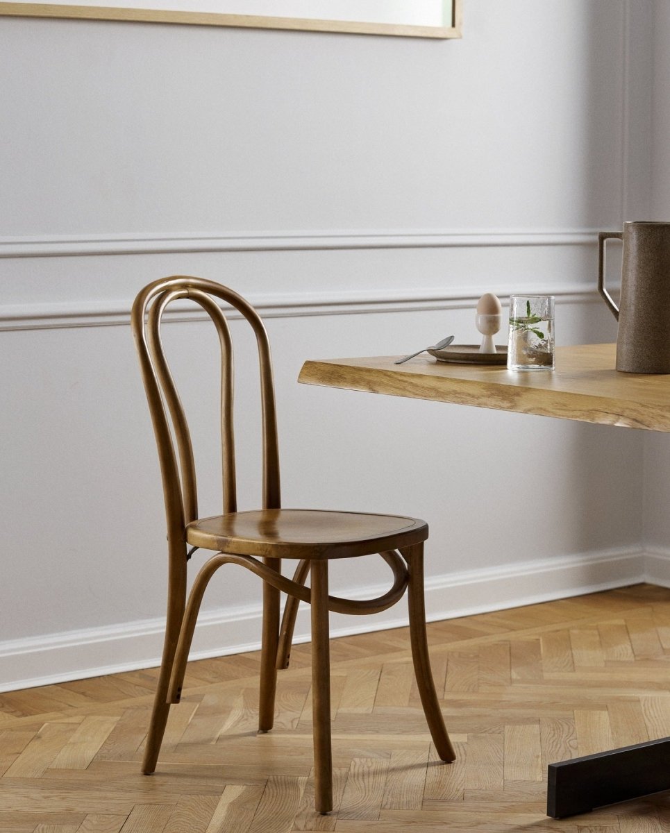 BISTRO spisebordsstol i træ - natur - naordal.com