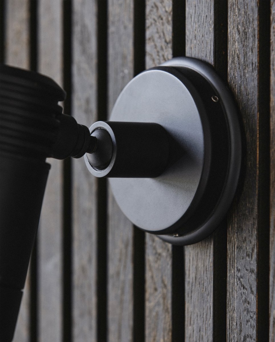 BRAGI væglampe, udendørs - sort - naordal.com