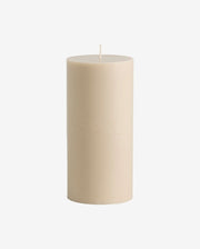 CANDLE, bloklys, 9,6x20cm - beige - naordal.com