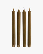 CANDLE, stearinlys, sæt m/4, 25cm - grøn - naordal.com