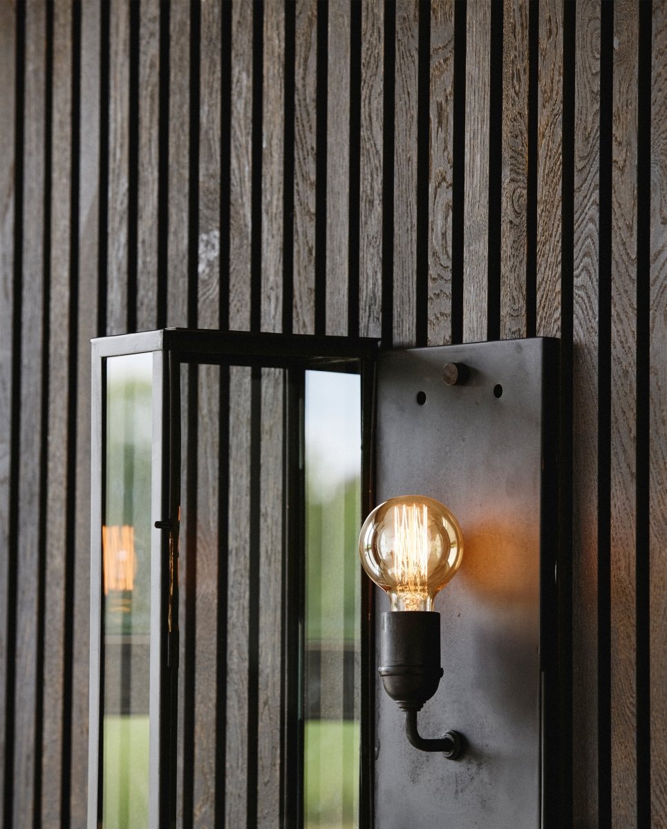 EOS væglampe / udendørslampe - h40 cm - sort - naordal.com