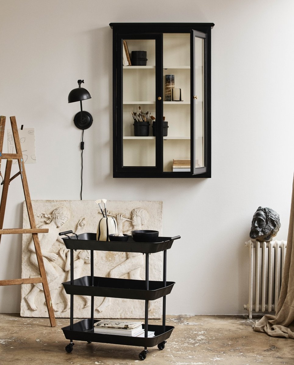 FULDA rullebord i jern - 66x41 - sort - naordal.com
