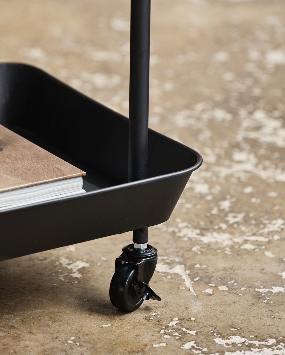 FULDA rullebord i jern - 66x41 - sort - naordal.com