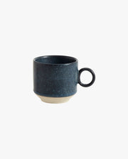 GRAINY espresso kop i keramik m/hank - mørkeblå - naordal.com