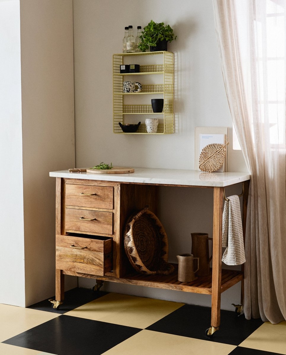 KIKORI hylde - gul - naordal.com