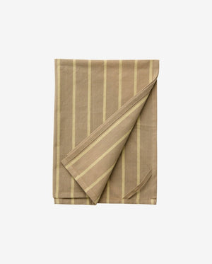 KINU viskestykke, stribet - gul/beige - naordal.com