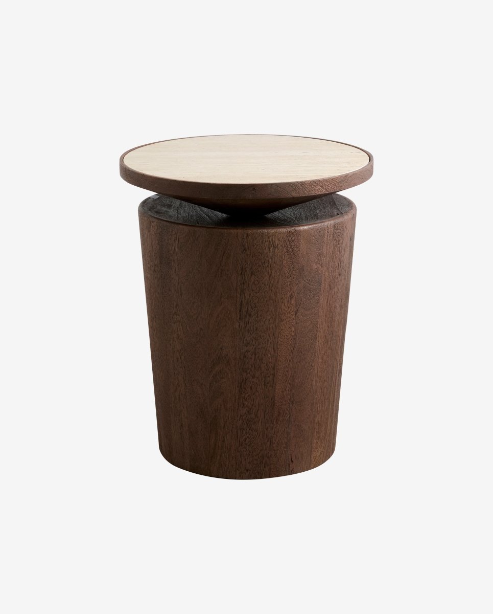 KWANDO sidebord med travertinplade - natur - naordal.com