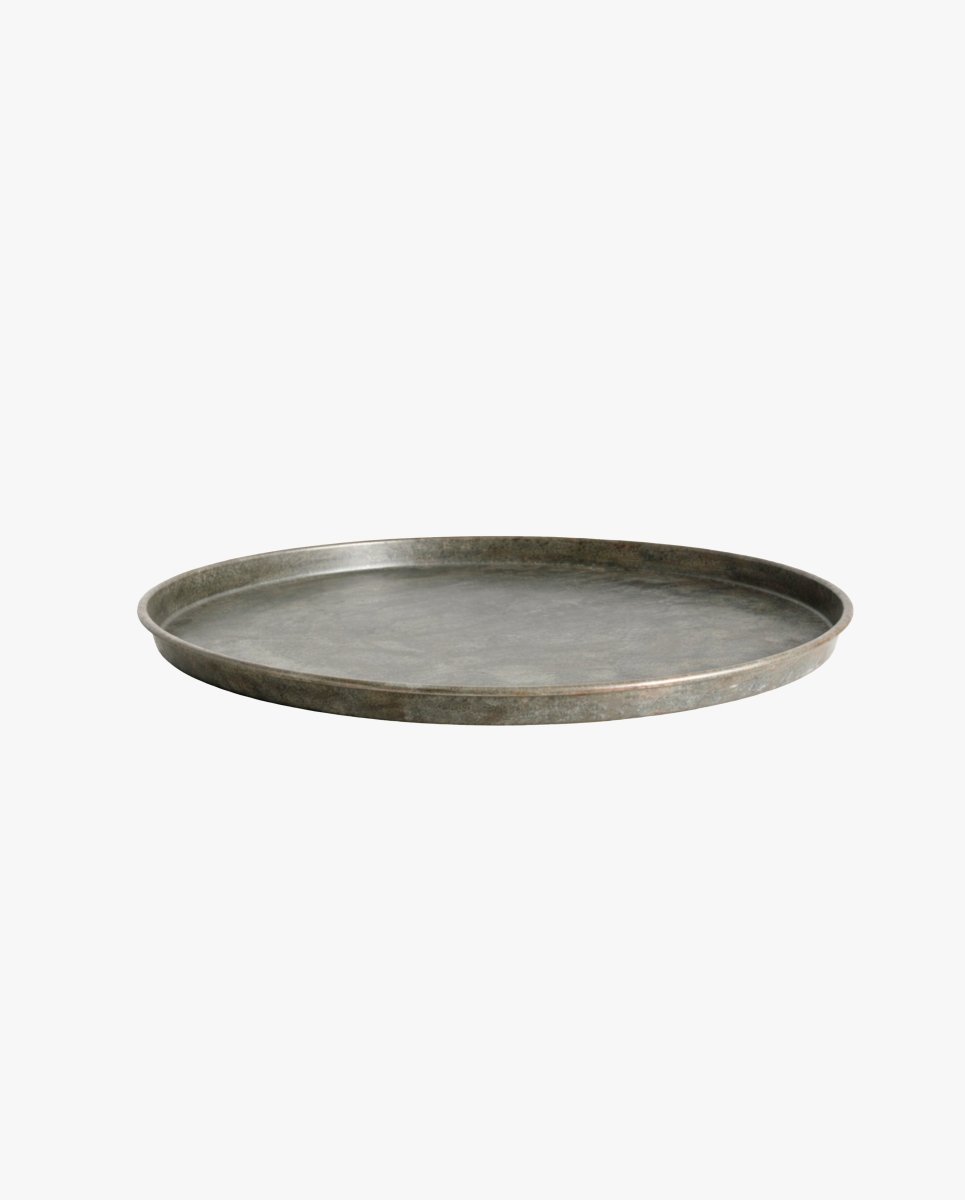 LOMBOK fad i jern, L, antik - sølv finish - naordal.com