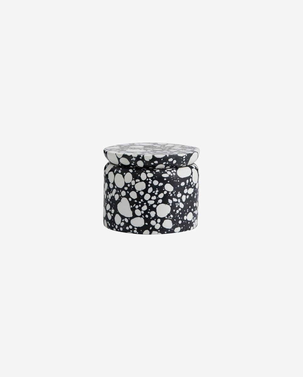 MULES opbevaringskrukke, S - sort/hvid - naordal.com