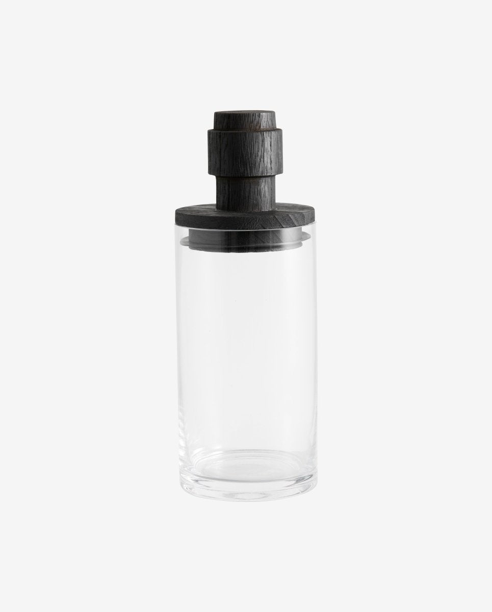 SALVIE opbevaringsglas med låg i sort, L - klar - naordal.com