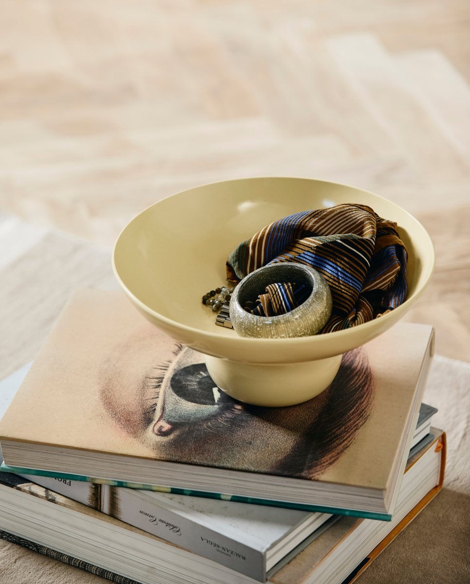 VITELLO dekorationsskål - gul - naordal.com