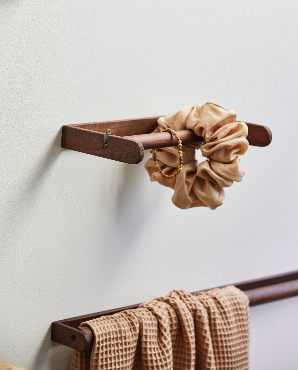 ZATON toiletrulleholder, træ - natur - naordal.com