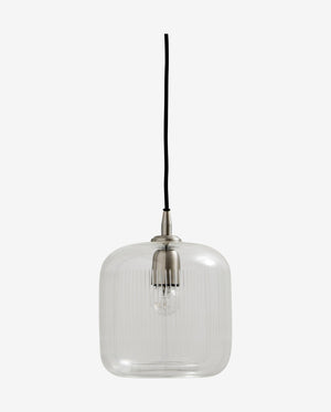 BRIGHT pendel i klar glas - h21 cm