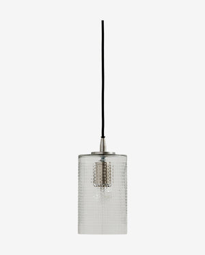 BRIGHT pendel i klar glas - h22 cm