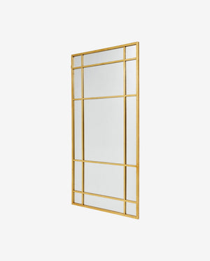 SPIRIT spejl med jernramme - 204x102 cm - guld finish