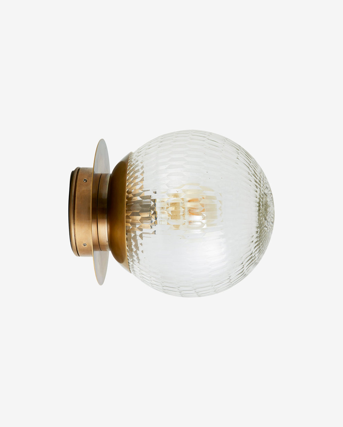ZEUS væglampe / udendørslampe - ø21,5 cm - guld finish