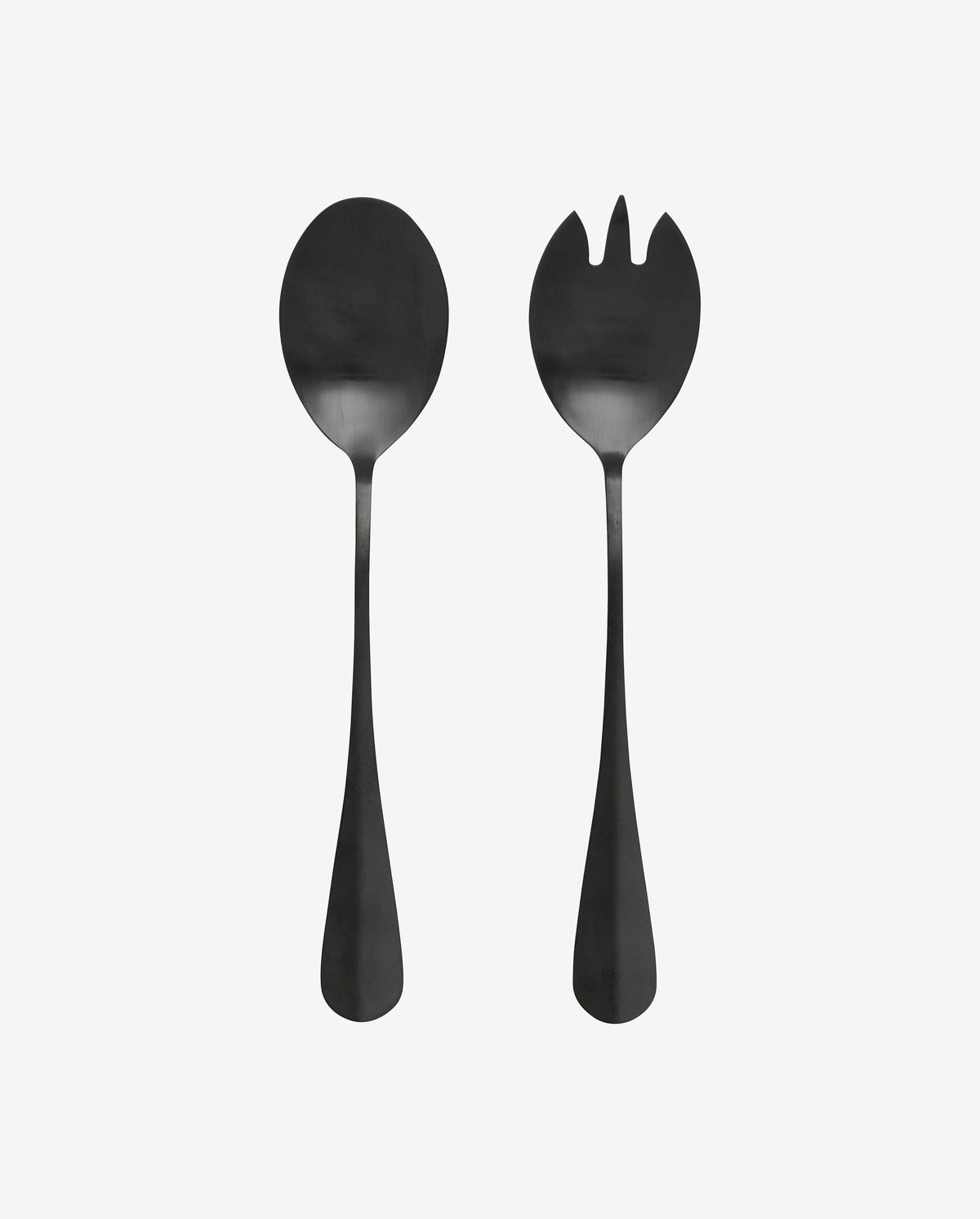 BLACK salatbestik - 2 dele - mat sort