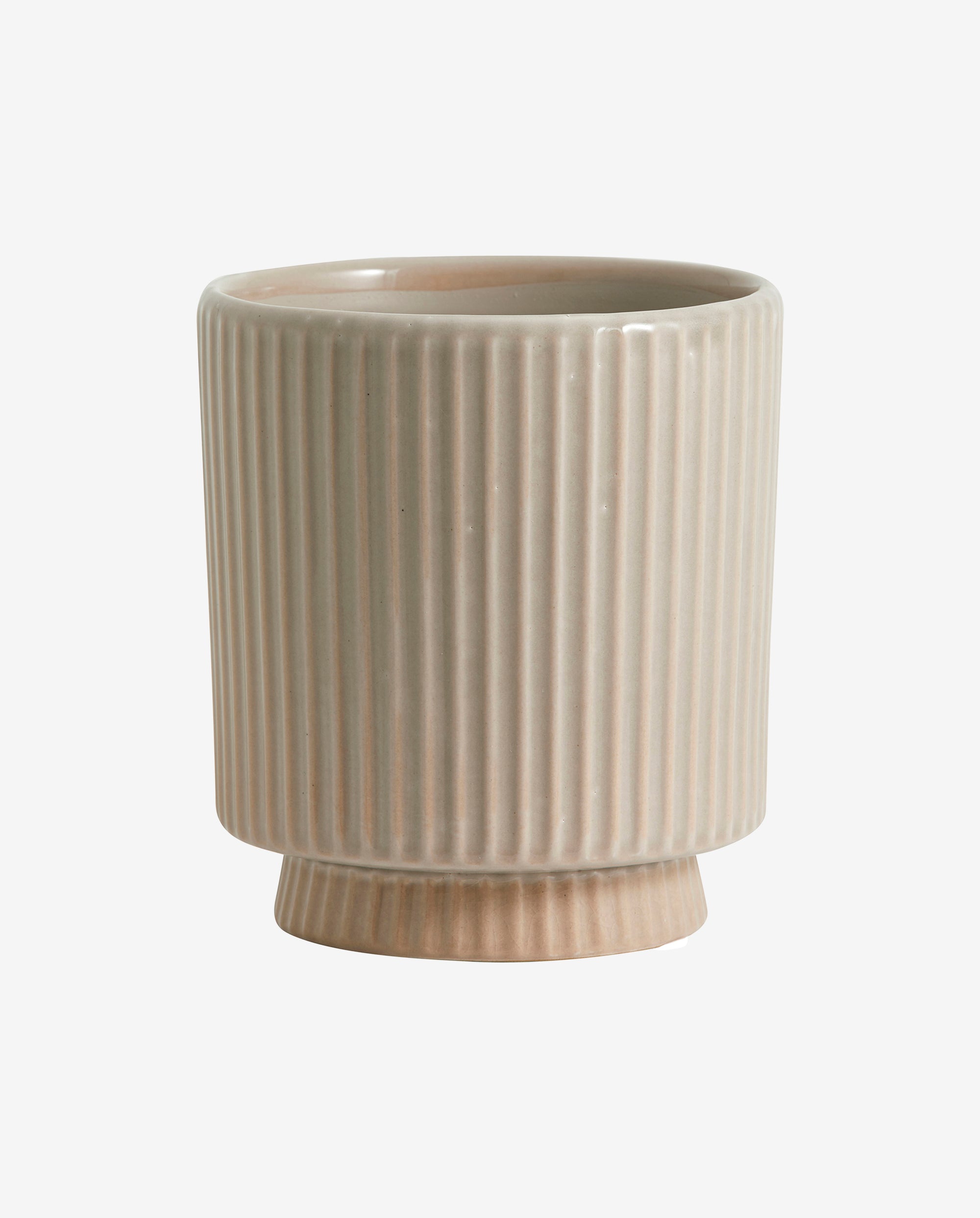 OXNA urtepotte i stentøj - ø15 cm - sand